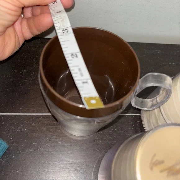 Gwen Frostic | Set of 3 | Vintage Raccoon Frog Theme | Plastic Mugs Brown Cups - Picture 10 of 11